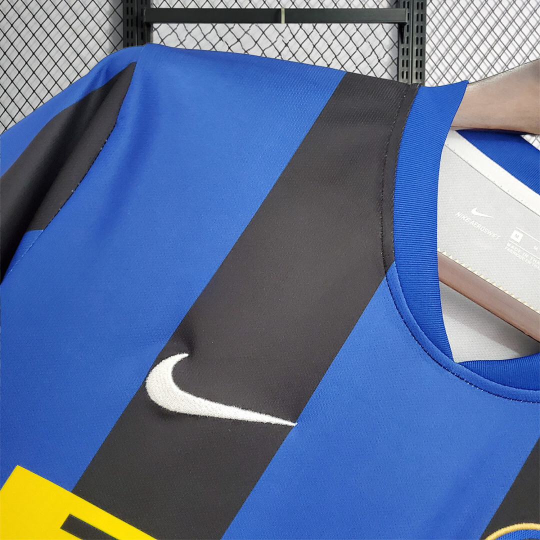 Retro 2008-09 Inter Milan home Retro J. ZANETTI IBRAHIMOVIC FIGO BALOTELLI Football jersey