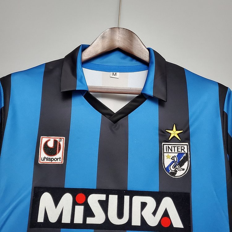 Retro 1988-90 Inter Milan home Retro Football jersey