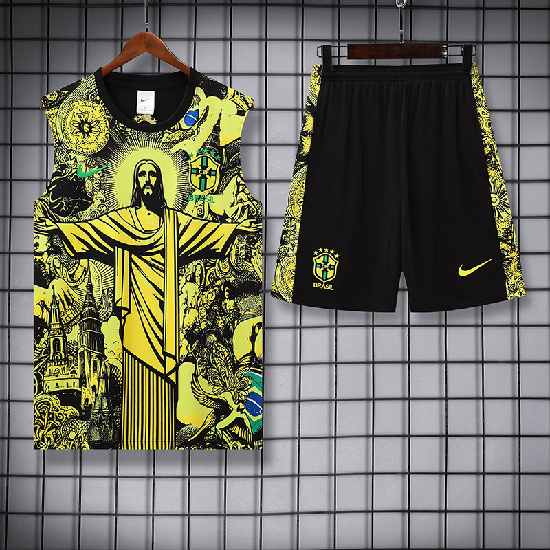 2025-26 season Brazil Sleeveless Vest Training Wear suit
