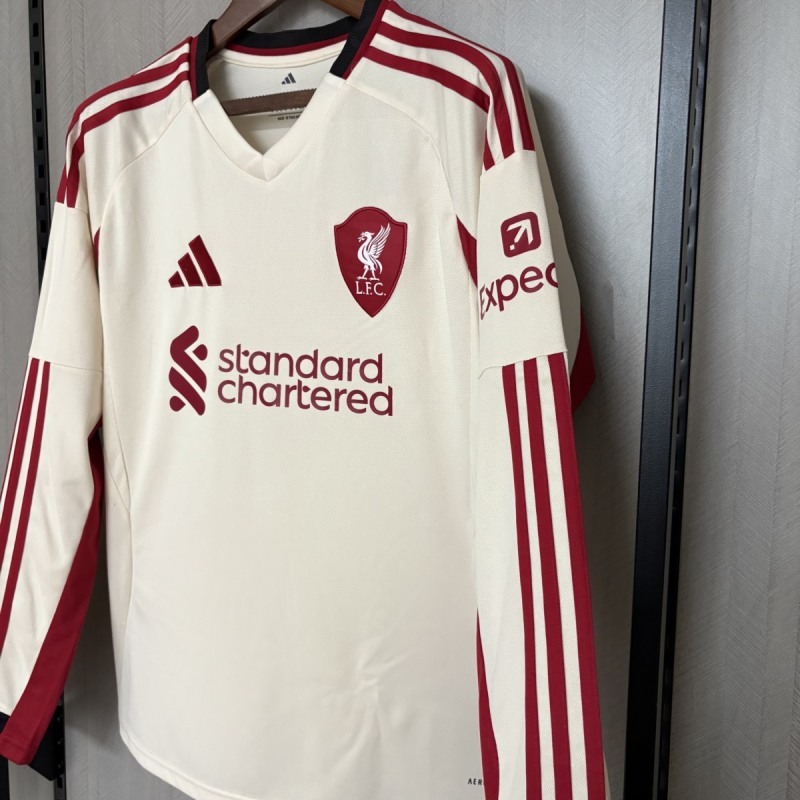 2025-26 Liverpool Away Long Sleeve Football jersey