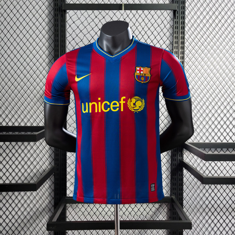 Player Retro 2009-10 Barcelona Home Retro MESSI PIQUE IBRAHIMOUIC XAVI A.INISTA HENRY Football jersey