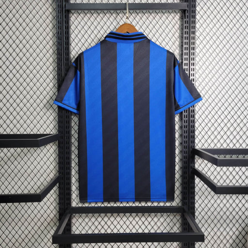 Retro 1995-96 Inter Milan Home Retro R.CARLOS #6 Centofanti #9 Carbone #10 Football jersey