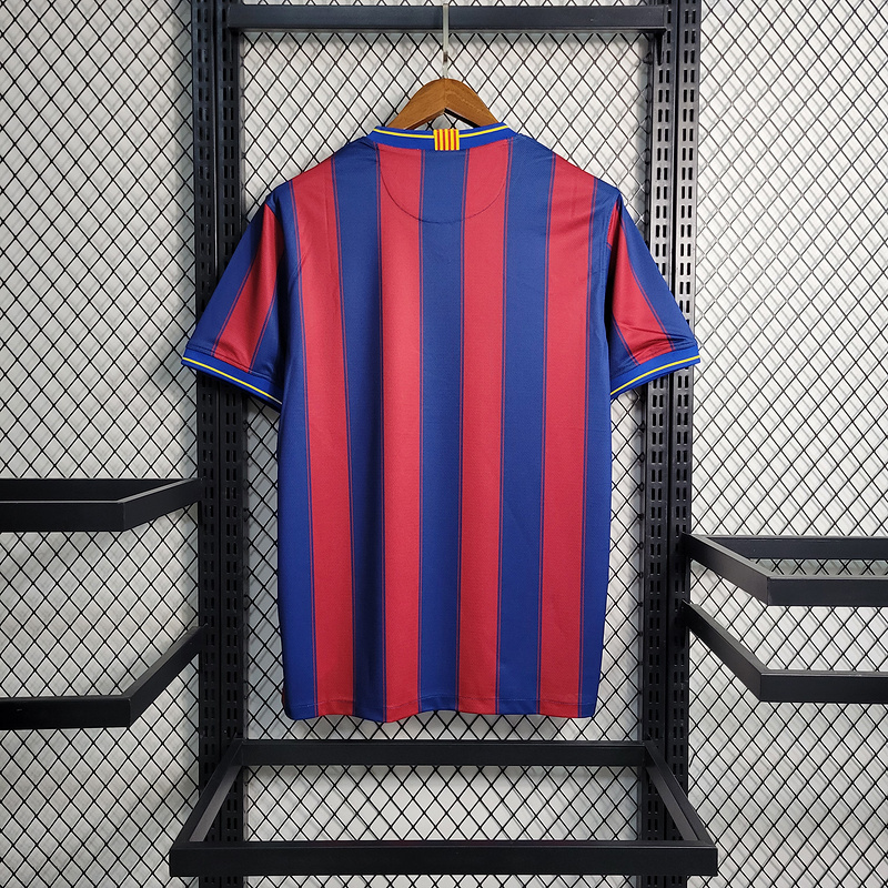 Retro 2009-10 Barcelona Home Retro MESSI PIQUE IBRAHIMOUIC XAVI A.INISTA PUYOL HENRY Football jersey