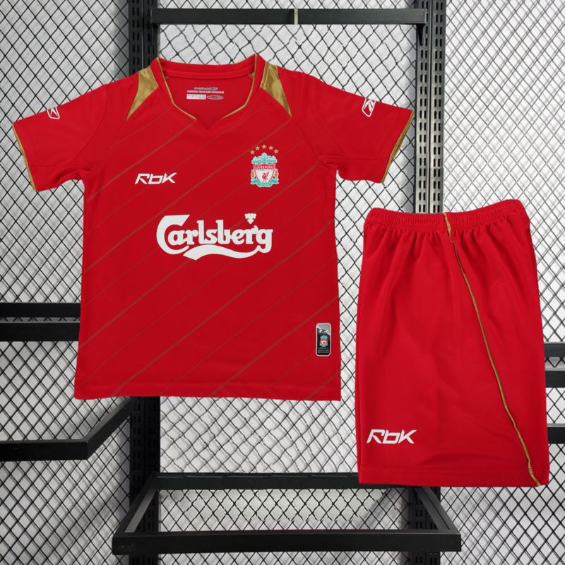 Retro KIDS 2005-06 KIDS Liverpool Home retro Football jersey