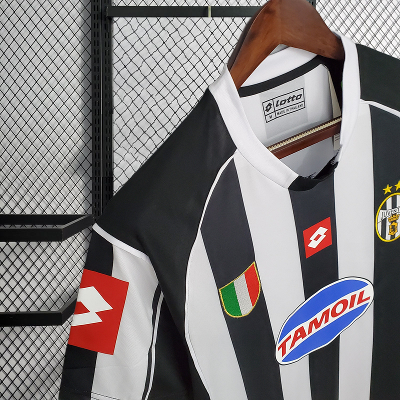 Retro 2002-03 Juventus home Retro ZAMBROTTA DEL PIERO NEDVED Football jersey