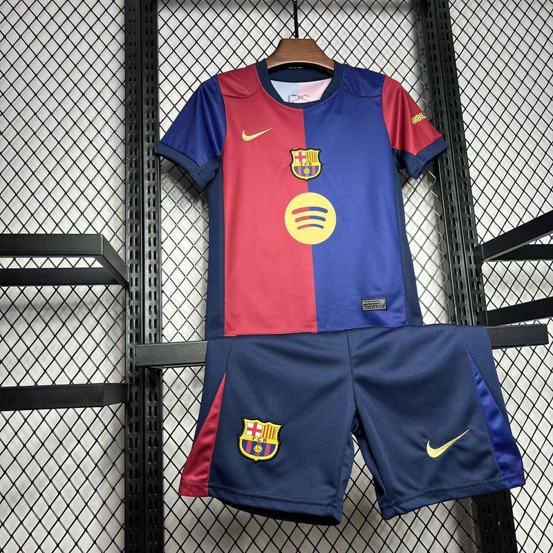 2024-25 Barcelona Home Kids KitFootball jersey