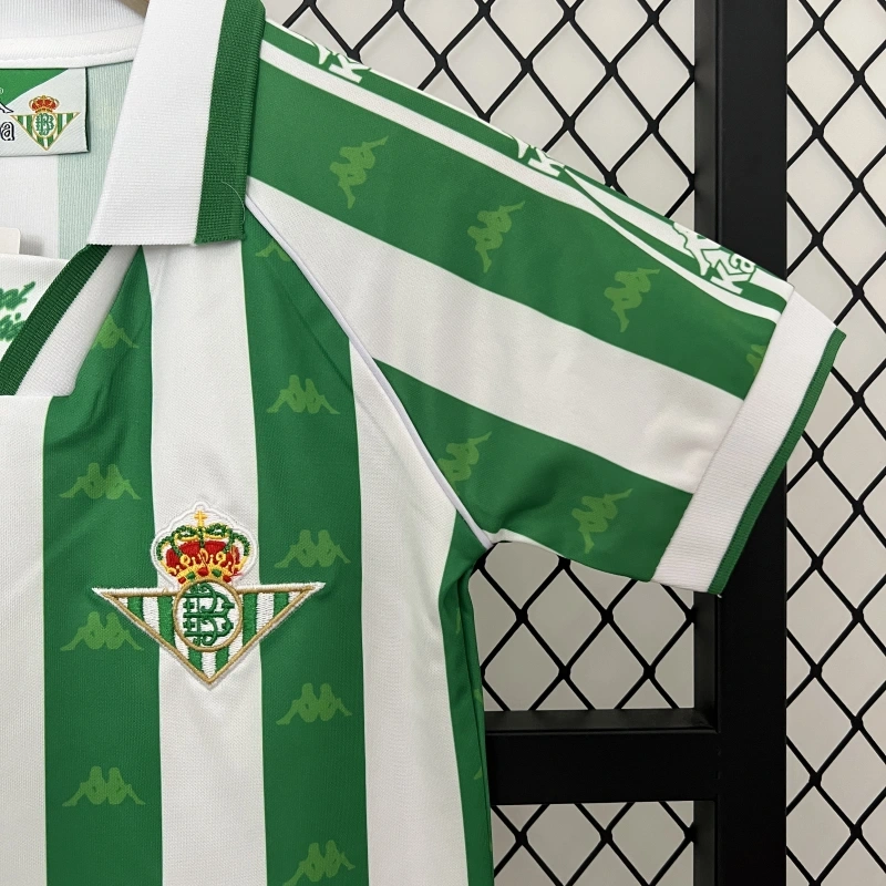 Retro Kids 1995-97 Kids Real Betis Home retro football jersey