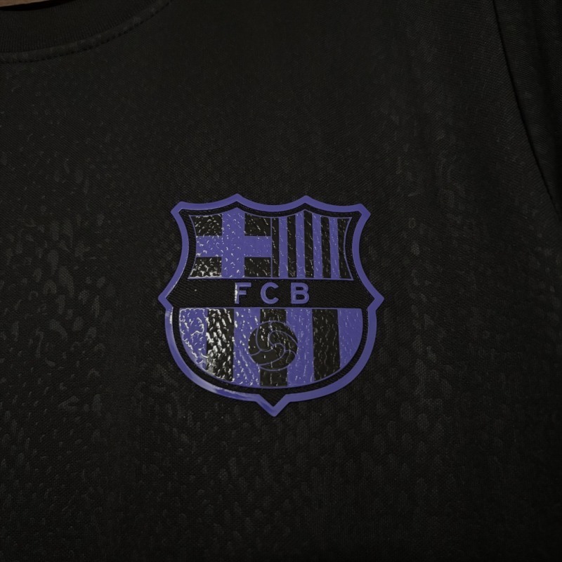 2025-26 Barcelona Away black Football jersey