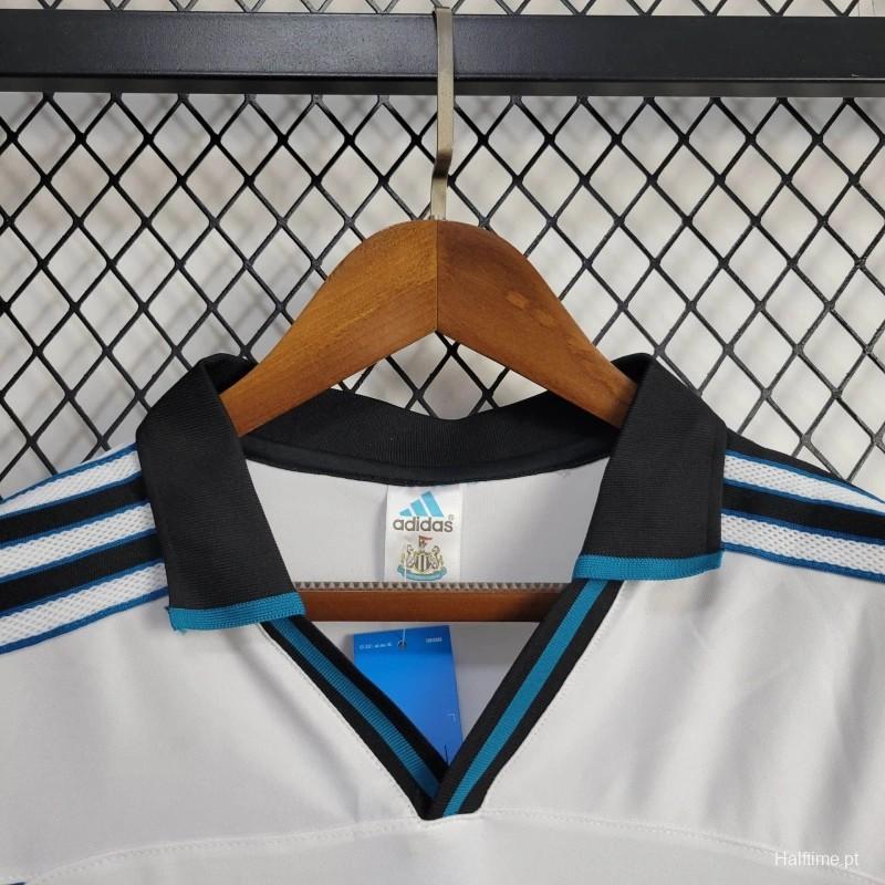 Retro 1999-00 Newcastle United Away retro White Football jersey