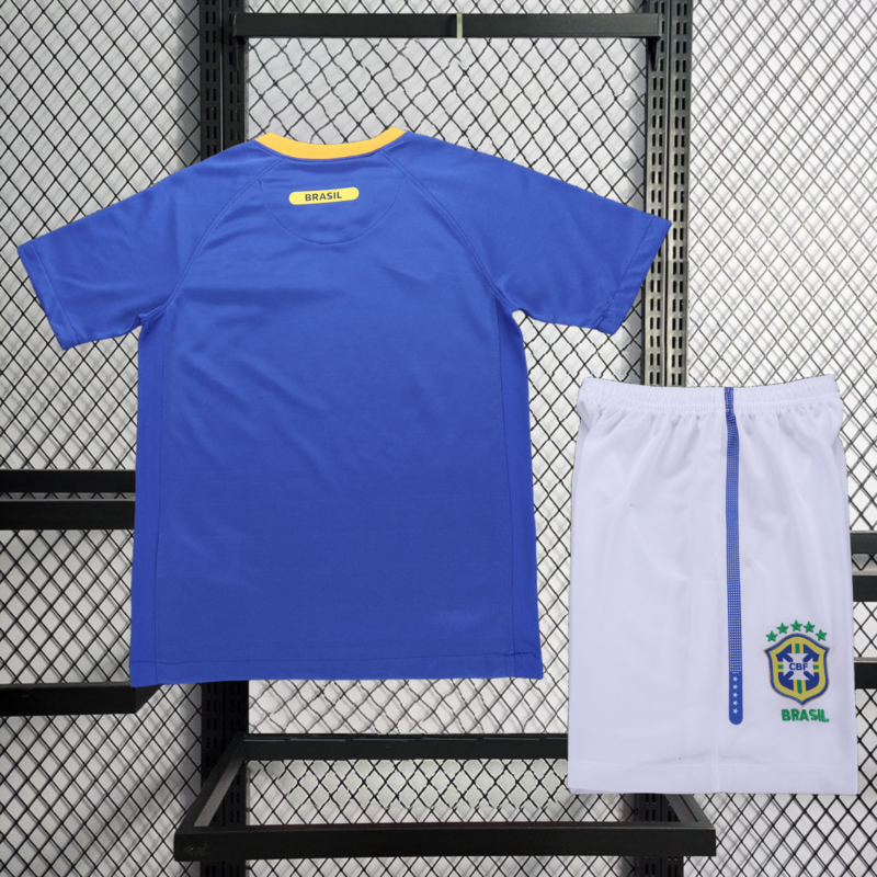 Retro 2010 Brazil away retro KAKA PATO ROBINHO LUCIO DAVID LUIZ Football jersey kids