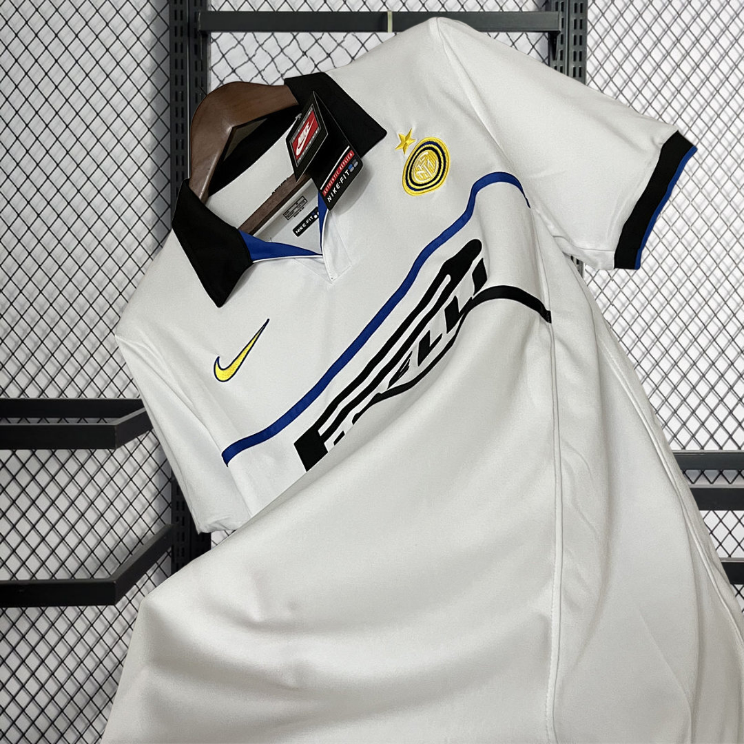 Retro 1998-99 Inter Milan away Retro RONALDO MORIERO ZAMORANO BAGGIO Football jersey