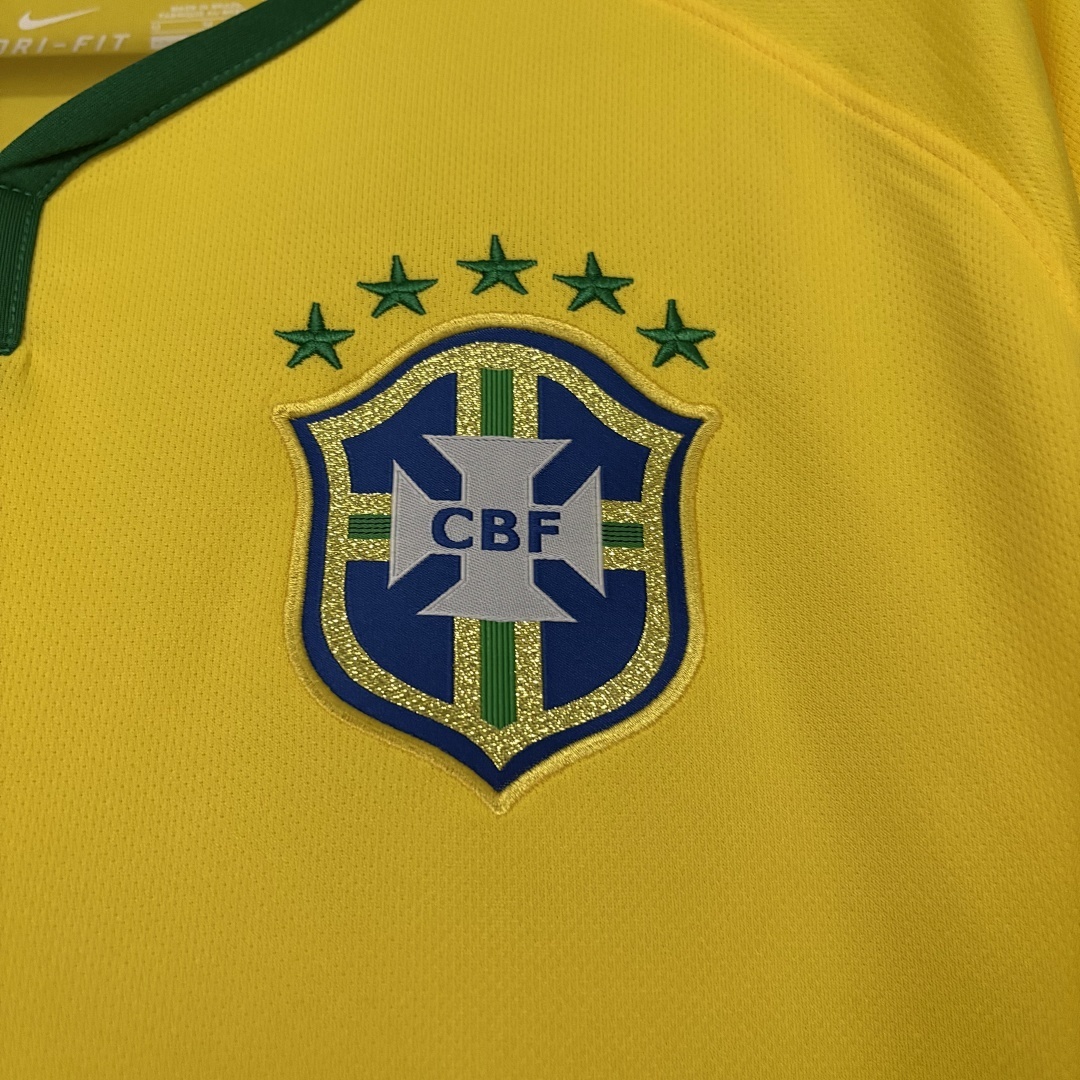 Retro 2014 Brazil Home Retro football jersey