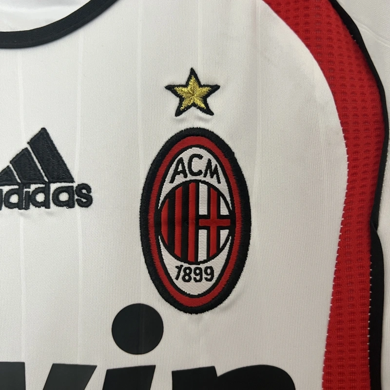 retro Kids 2006-07 Kids AC Milan retro Champions League away kids football jersey