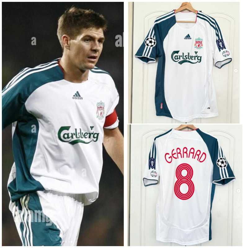 Retro 2006-07 Liverpool Away retro Football jersey
