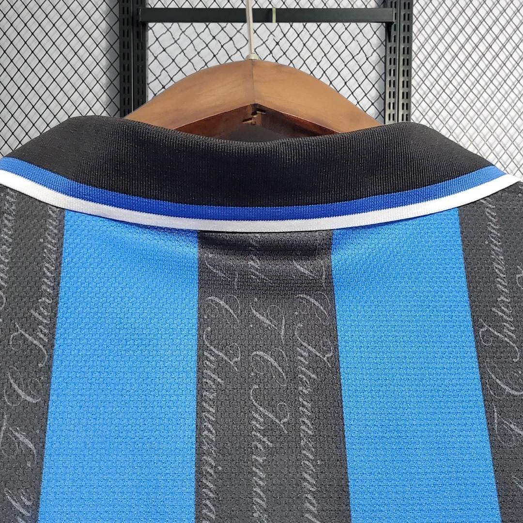 Retro 1997-98 Inter Milan home Retro RONALDO MORIERO ZAMORANO Football jersey