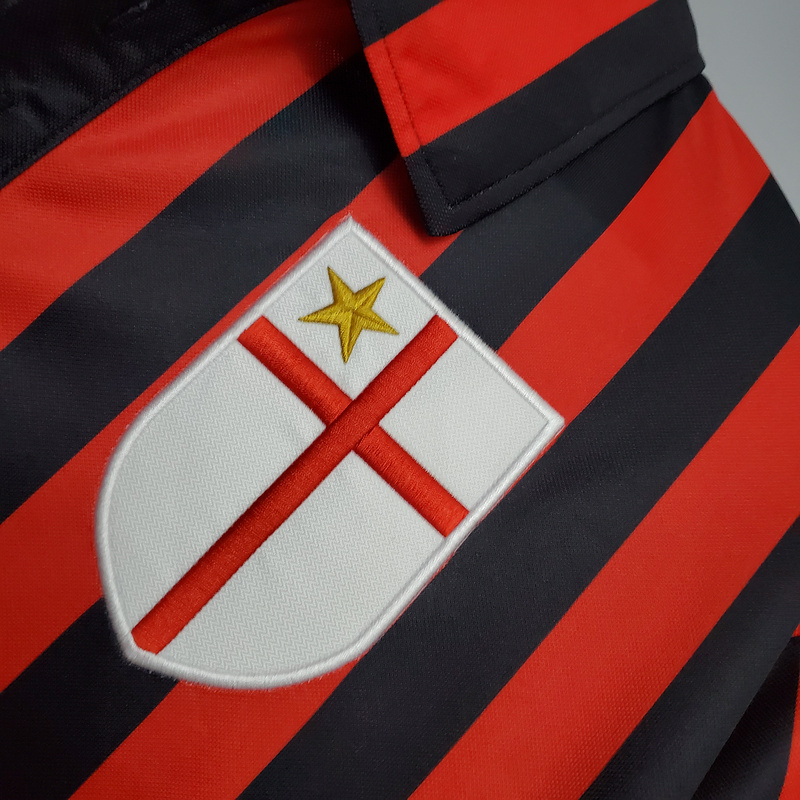 Retro 1999-00 AC Milan home retro Centenary BOBAN BARESI MALDINI SHEVCHENKO Football jersey