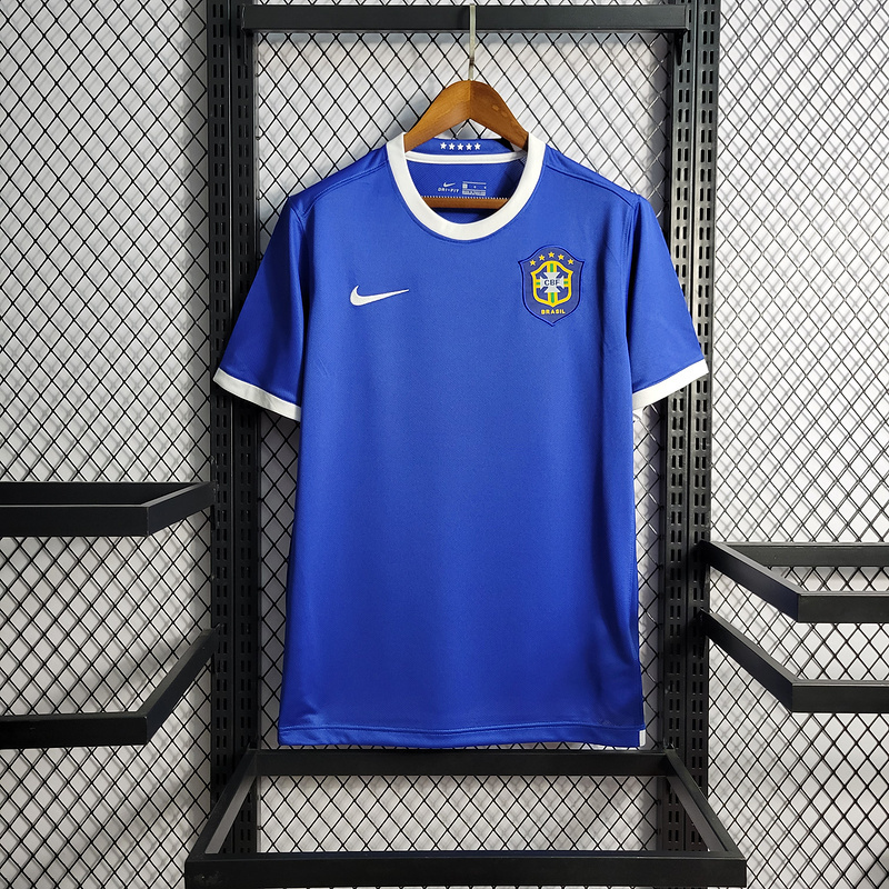 Retro 2006 Brazil Away retro RONALDO Ronaldinho KAKA R.CARLOS CAFU ROBINHO Football jersey