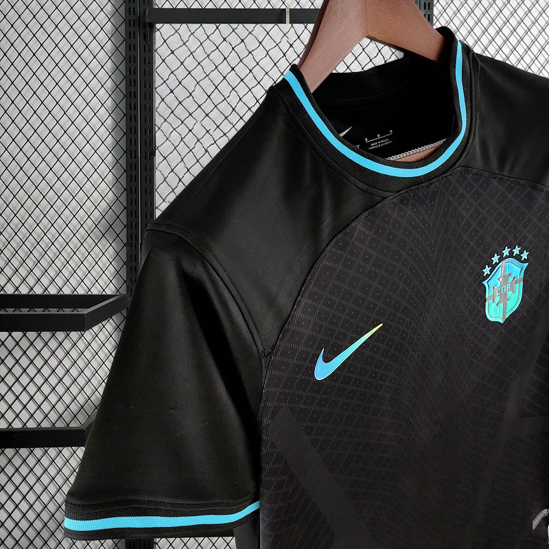2022 Brazil Concept Black Football jersey