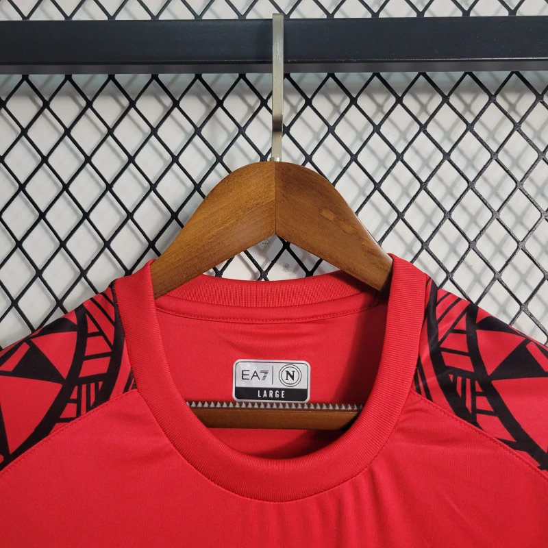 2023-24 Napoli Red Training Football jersey
