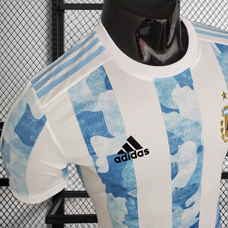 Retro player 2020-21 Argentina Home retro MESSI football jersey
