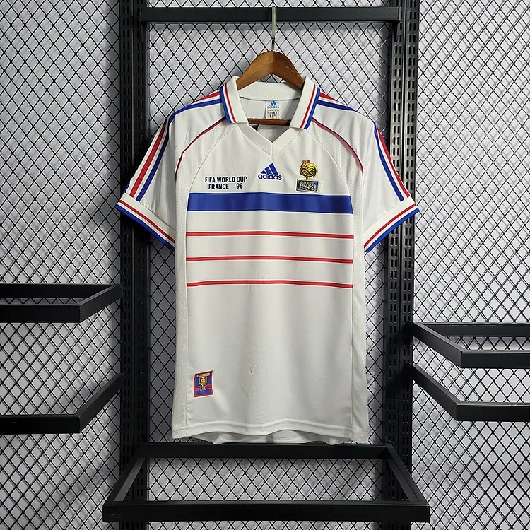 Retro 1998 France away Retro Zidane LIZARAZU Henry Football jersey