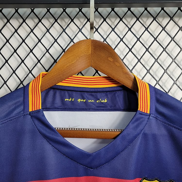 Retro 2015-16 Barcelona home Retro MESSI PIQUE XAVI A.INISTA SUAREZ NEYMAR JR Football jersey