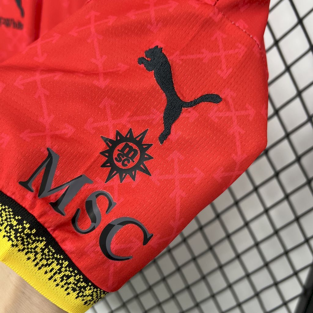 2024-25 AC Milan Co-Branded Red Edition Kids Football jersey