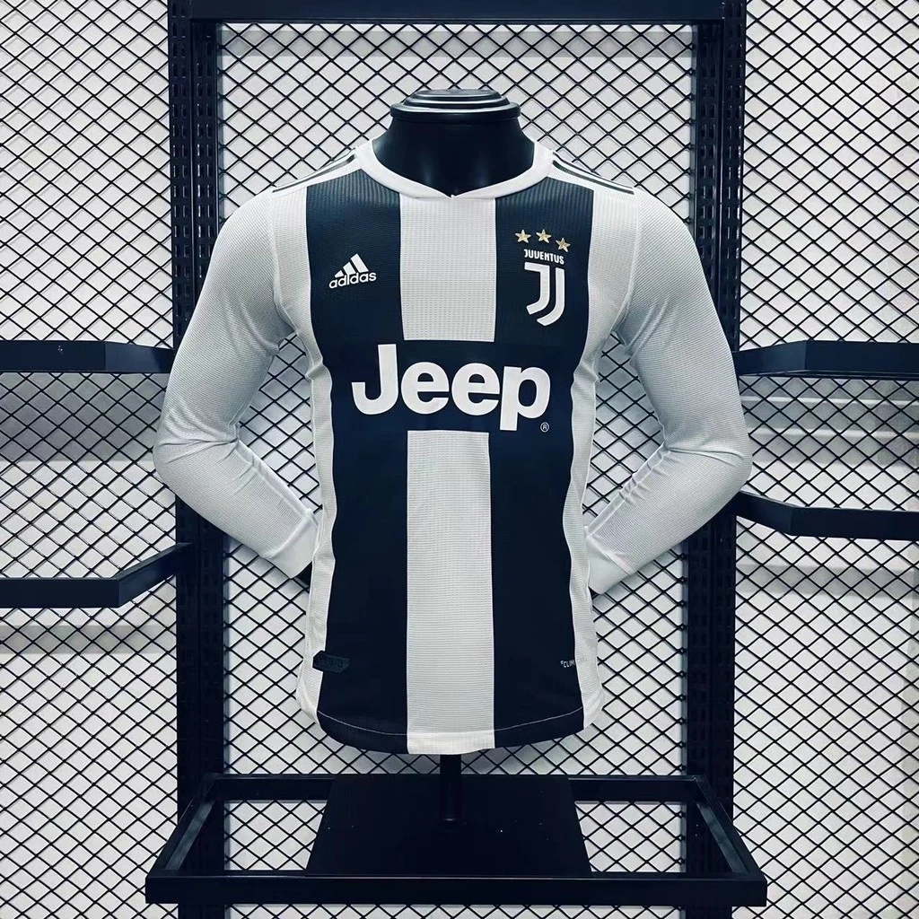 Retro Player 2018-19 Juventus Home Retro Long Sleeve football jersey