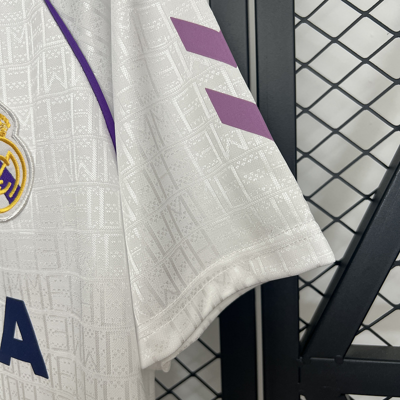 Retro 1990-92 Real Madrid Home Retro Football jersey