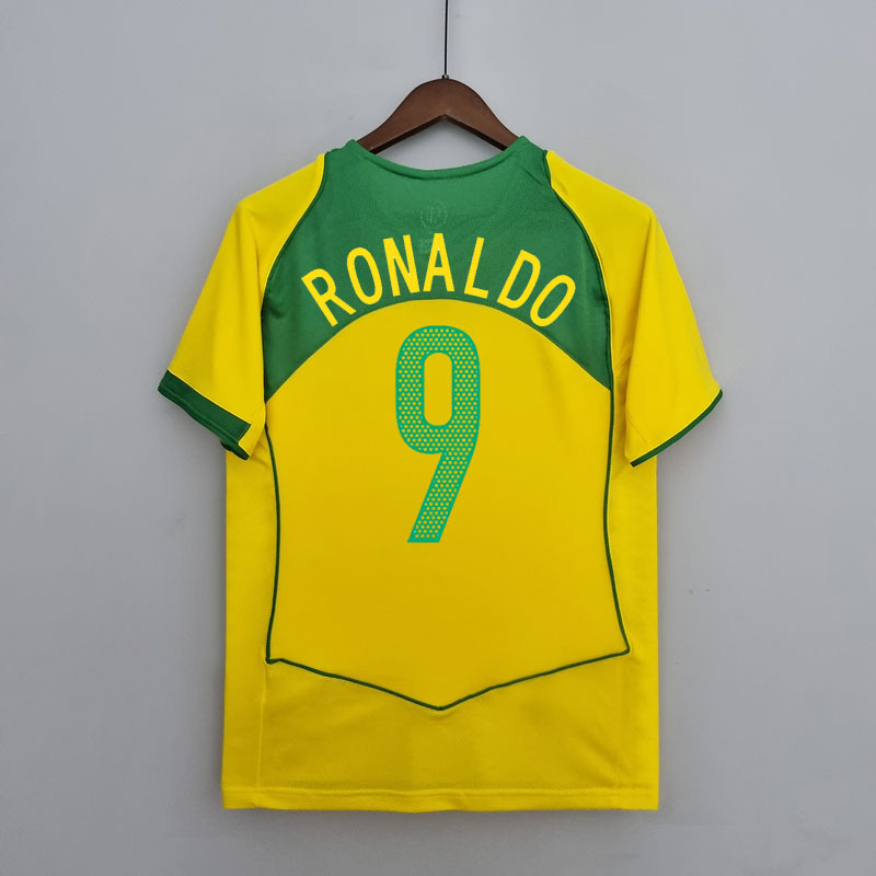 Retro 2004-06 Brazil home retro RONALDINHO KAKA CAFU R.CARLOS RONALDO Football jersey