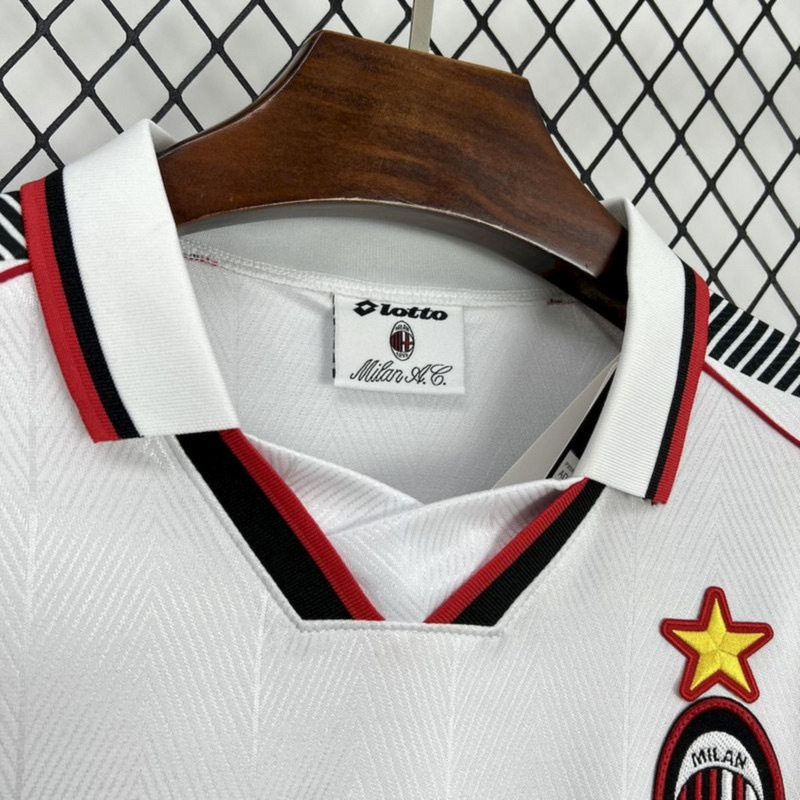 Retro 1997-98 AC Milan away Retro BAGGIO BARESI VIEIRA ALBERRTINI Football jersey