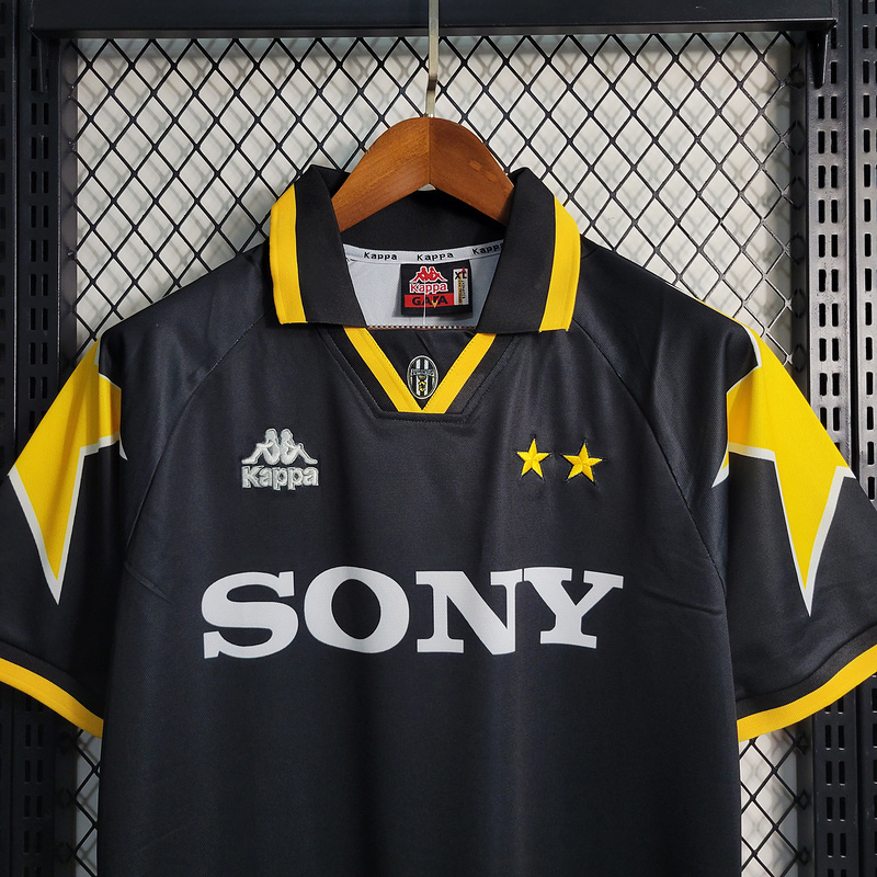 Retro 1995-97 Juventus Third Away Retro Del Piero Lombardo Vialli Conte Di Livio ZIDANE Football jersey