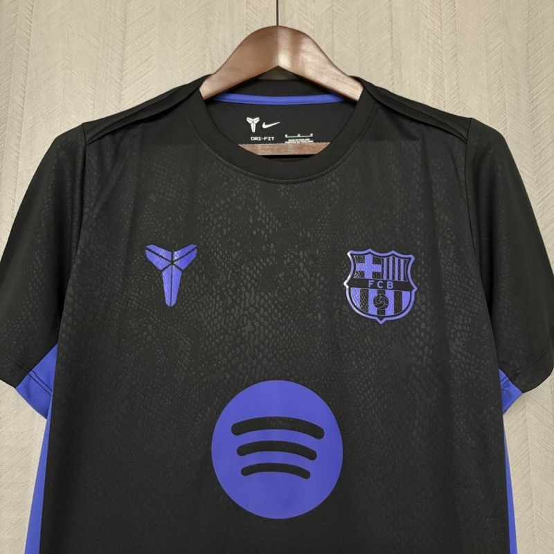 2025-26 Barcelona Away black Football jersey