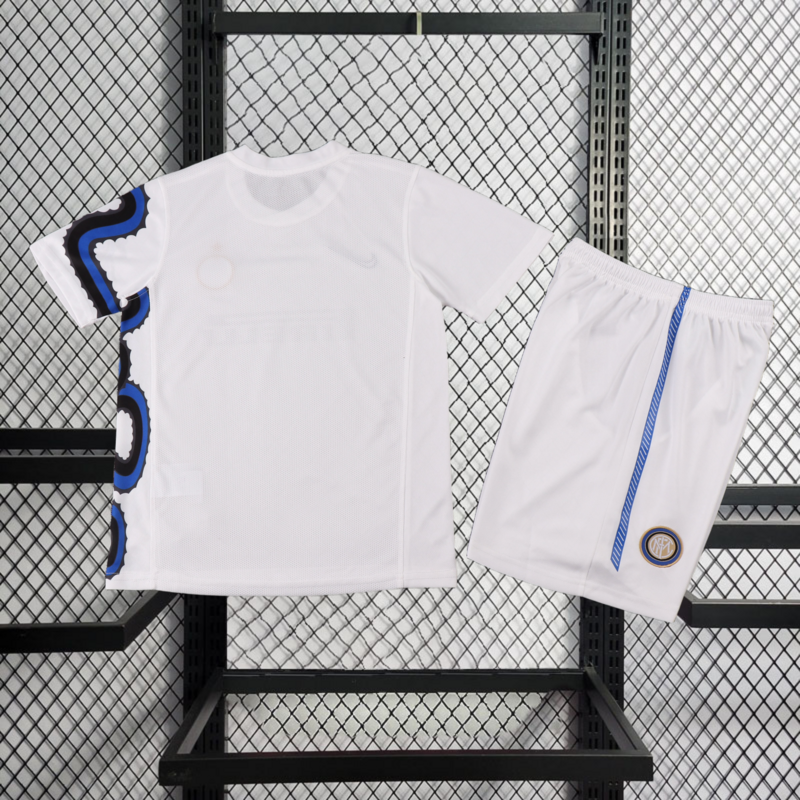 Retro Kids 2010-11 Kids Inter Milan Away retro Football jersey