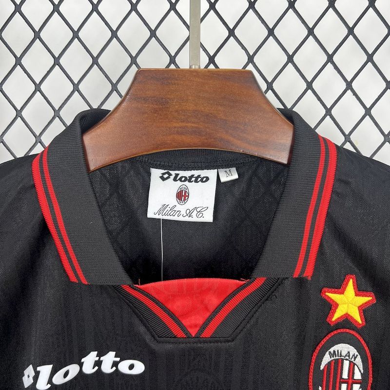 Retro 1997-98 AC Milan Third Away Retro BAGGIO BARESI VIEIRA ALBERRTINI Football jersey