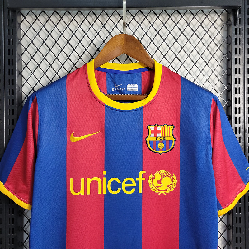 Retro 2010-11 Barcelona home Retro MESSI PIQUE IBRAHIMOUIC XAVI A.INISTA PUYOL HENRY Football jersey