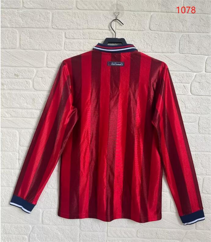 Retro 1998 England Away Retro Long Sleeve football jersey