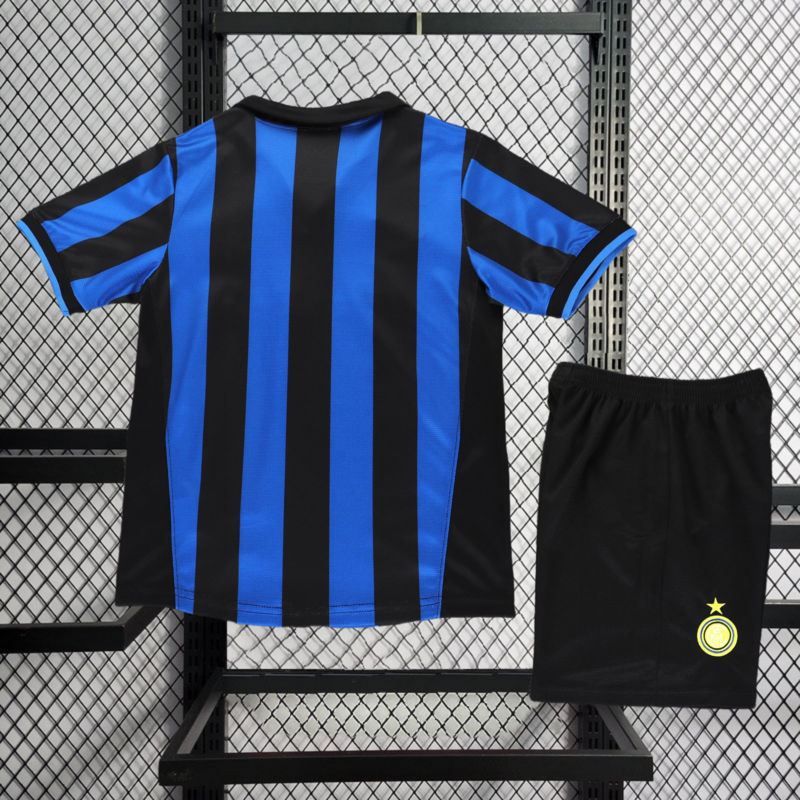 Retro Kids 1998-99 Kids Inter Milan Home Retro RONALDO MORIERO ZAMORANO BAGGIO Football jersey