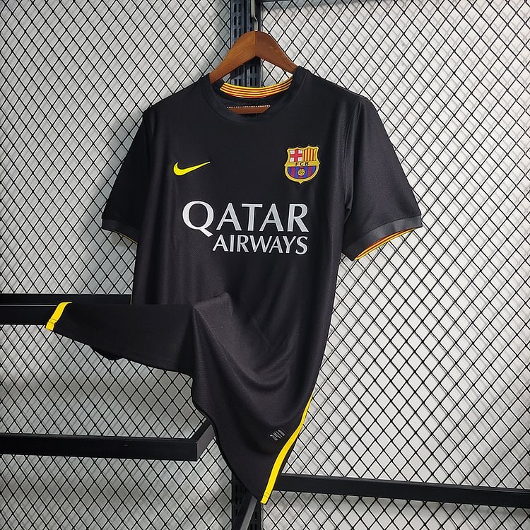 Retro 2013-14 Barcelona Third away Retro MESSI PIQUE XAVI A.INISTA PUYOL Football jersey