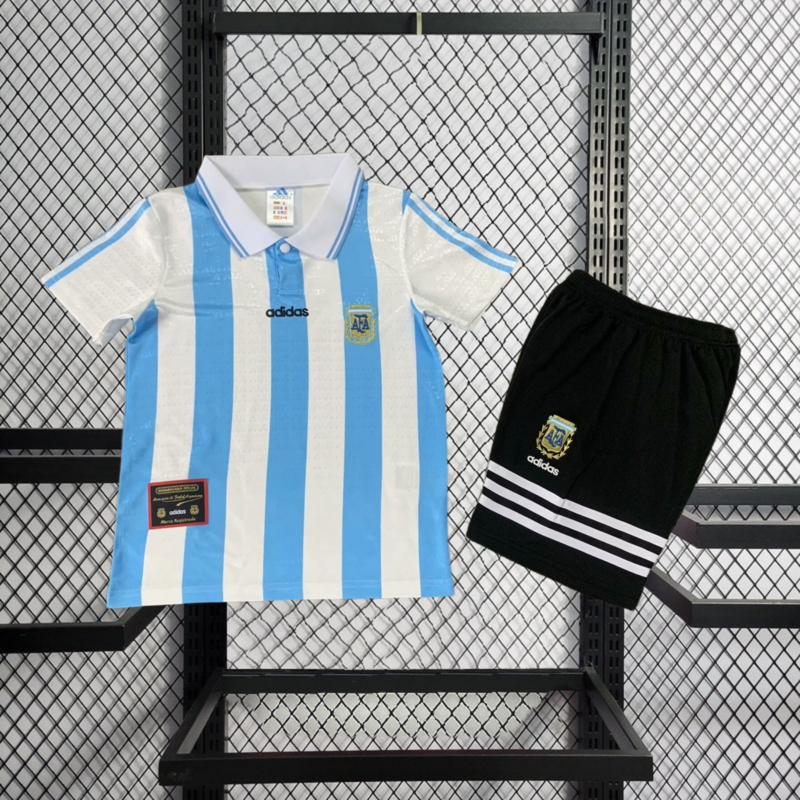 Retro Kids 1994 Kids Argentina Home retro Football jersey