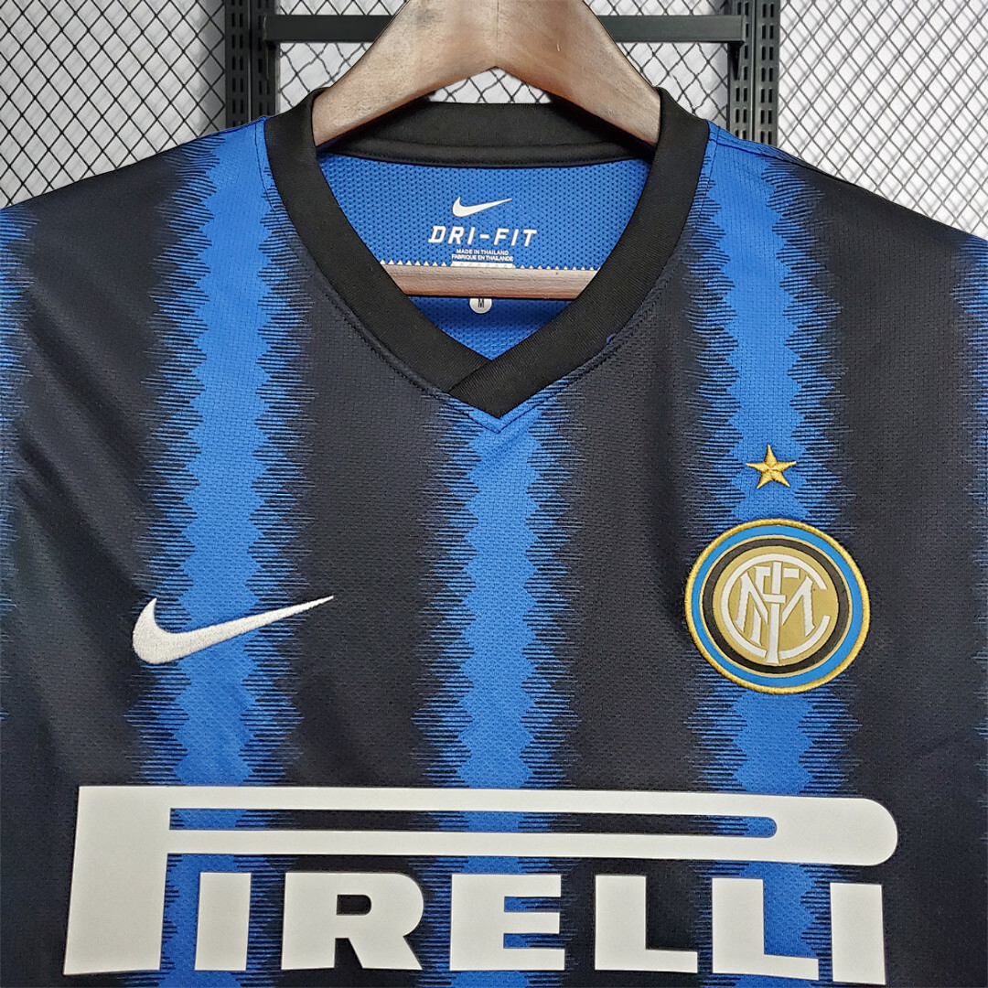 Retro 2010-11 Inter Milan home retro SNSIJDER J.ZANETTI MILITO ETO'O  Football jersey