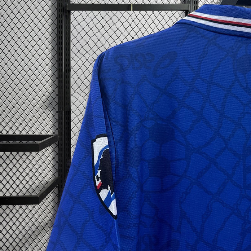 Retro 1994-95 Sampdoria Home Retro Football jersey
