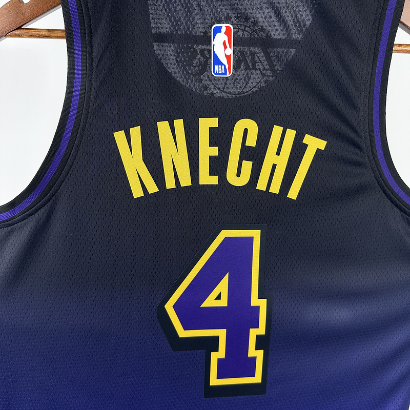 2025 NBA Lakers 4 KNECHT Basketball Jersey