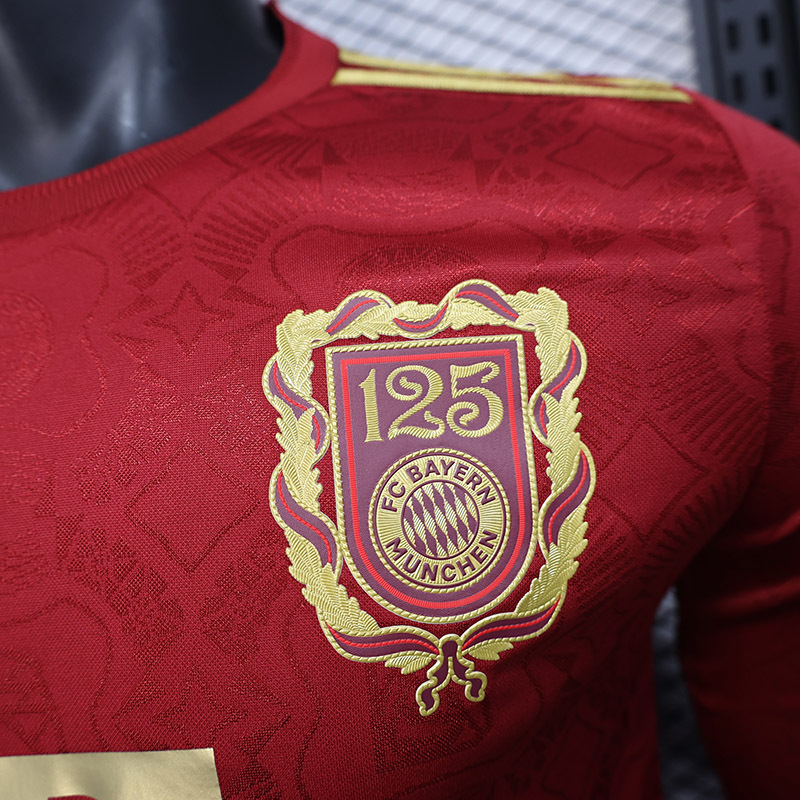 Player 2024-25 Bayern Munchen 125th anniversary Long sleeves Football jersey