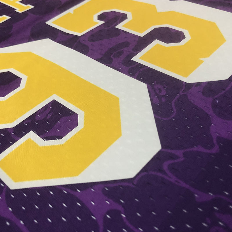 1996-97 NBA Lakers  93 BAPE Basketball Jersey