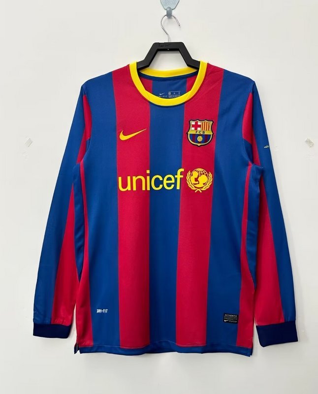 Retro 2010-11 Barcelona home Retro MESSI PIQUE IBRAHIMOUIC XAVI A.INISTA PUYOL HENRY Football jersey