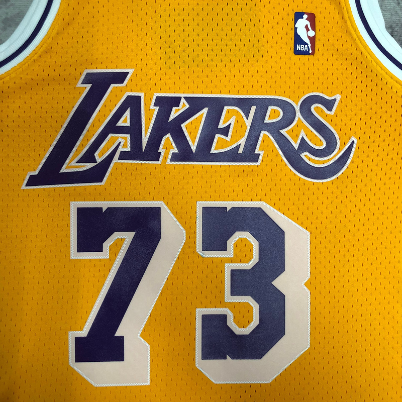 1998-99 NBA Lakers  73 RODMAN Basketball Jersey