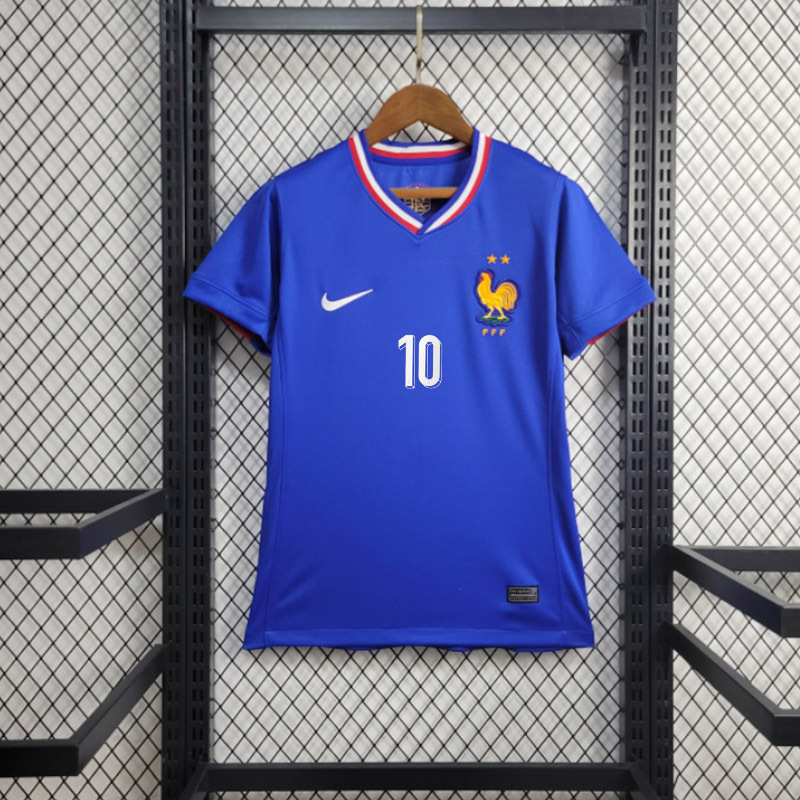 2024-25 France home CAMAVINGA  GRIEZMANN GIROUD MBAPPE DEMBELE T. HERNANDEZ Football jersey
