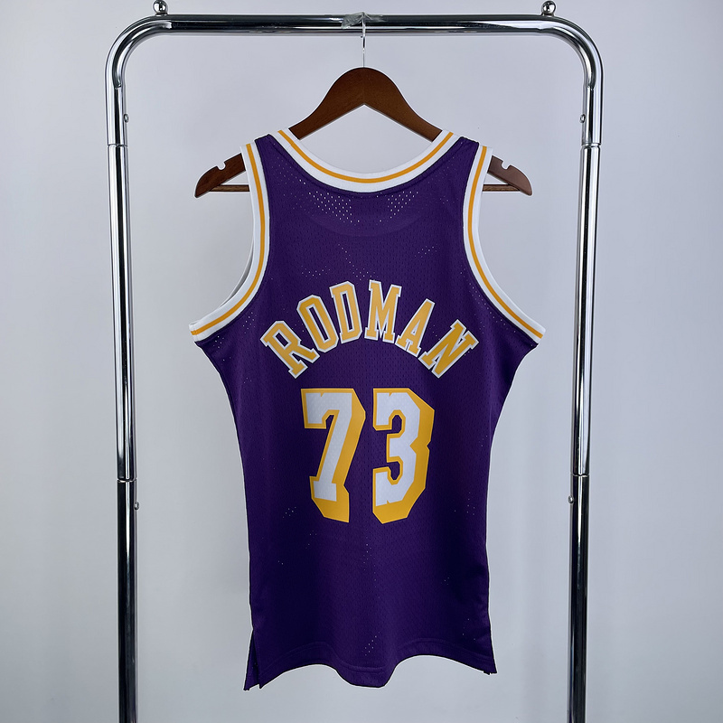 1998-99 NBA Lakers  73 RODMAN Basketball Jersey