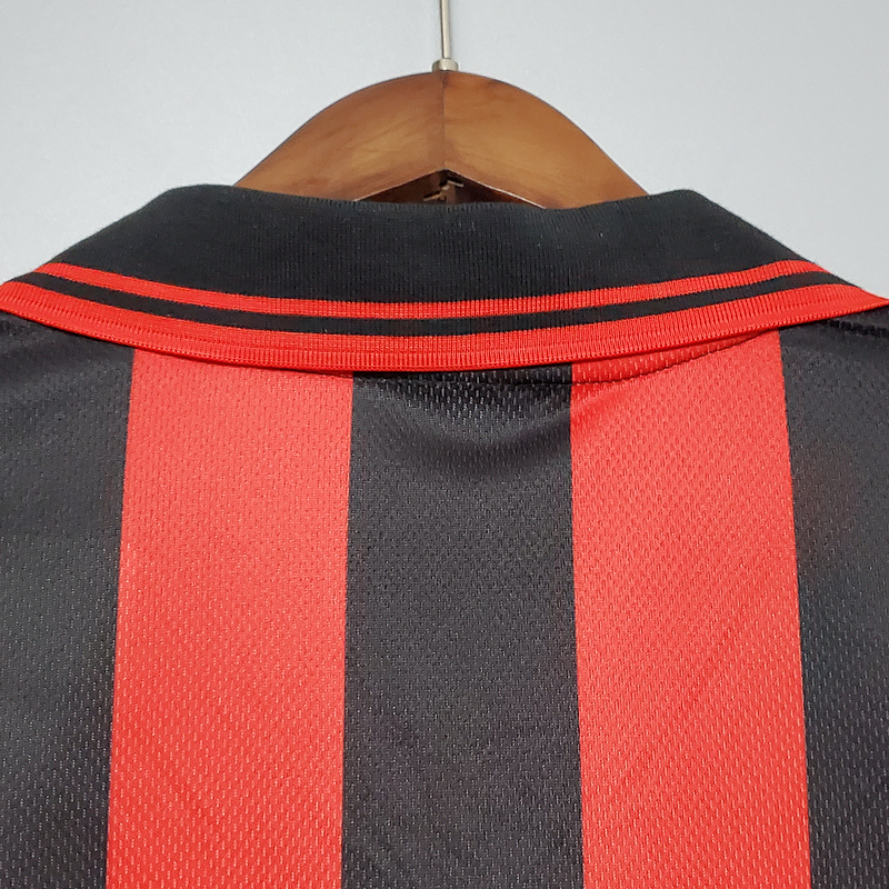 Retro 1996-97 AC Milan home Retro BAGGIO BARESI VIEIRA  ALBERTINI  Football jersey